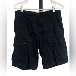 Overdrive Black Cargo Shorts Sz 30